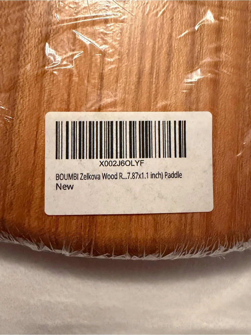 Zelkova Wood Reversible Cutting Board with Handle 15.55x7.87x1.1 inch
